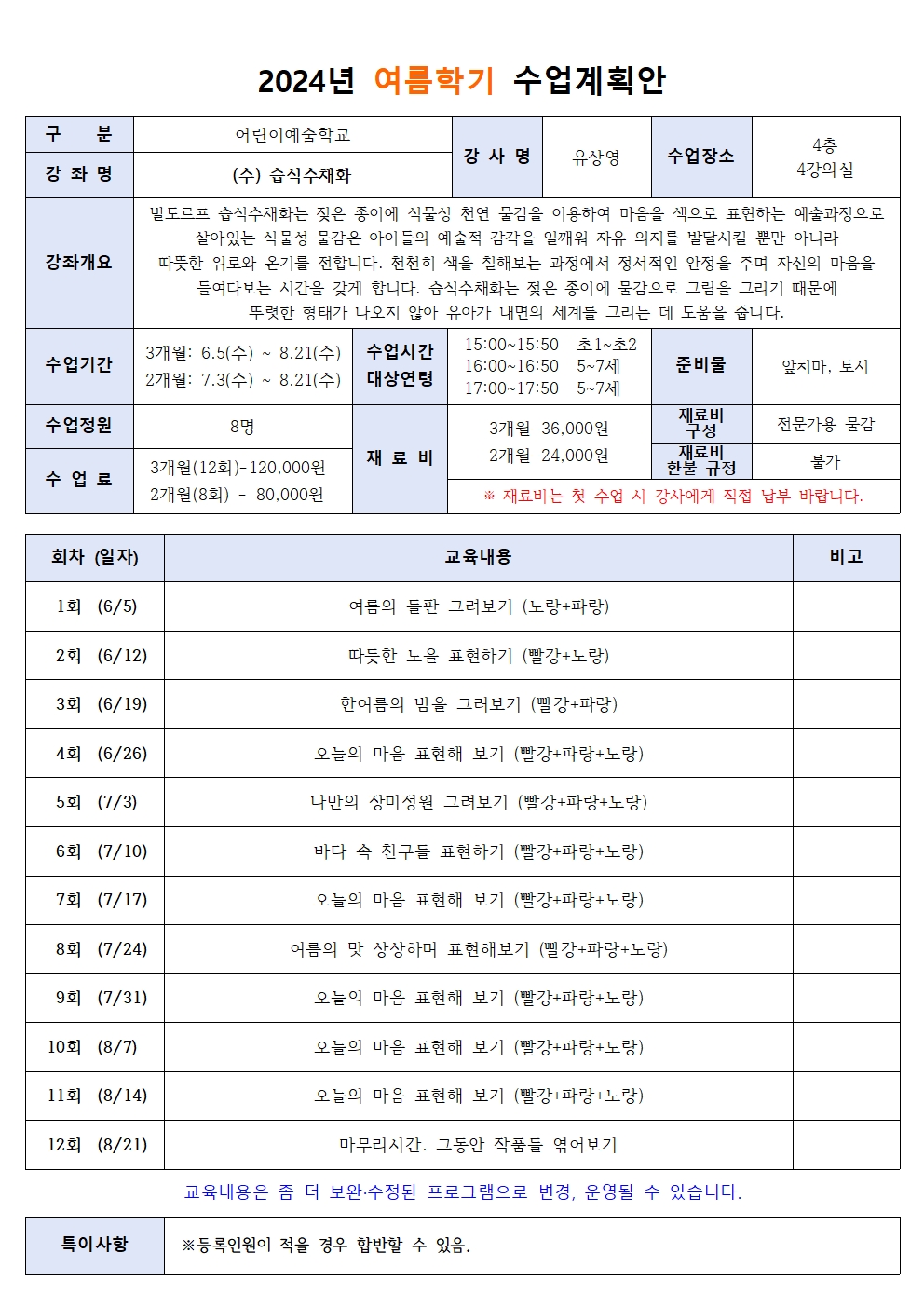24년 여름학기 수 습식수채화 12주 002